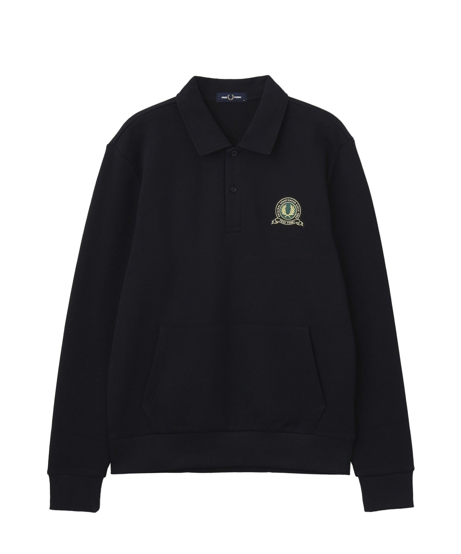 FRED PERRY/フレッドペリー/TENNIS BADGE COLLARED SWEATSHIRT M1382