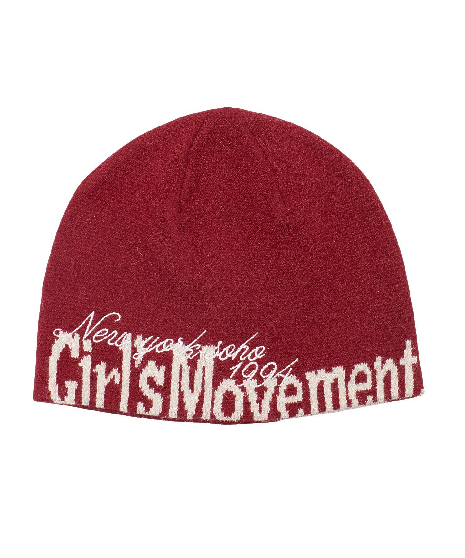 CUT OFF LOGO JACQUARD BEANIE