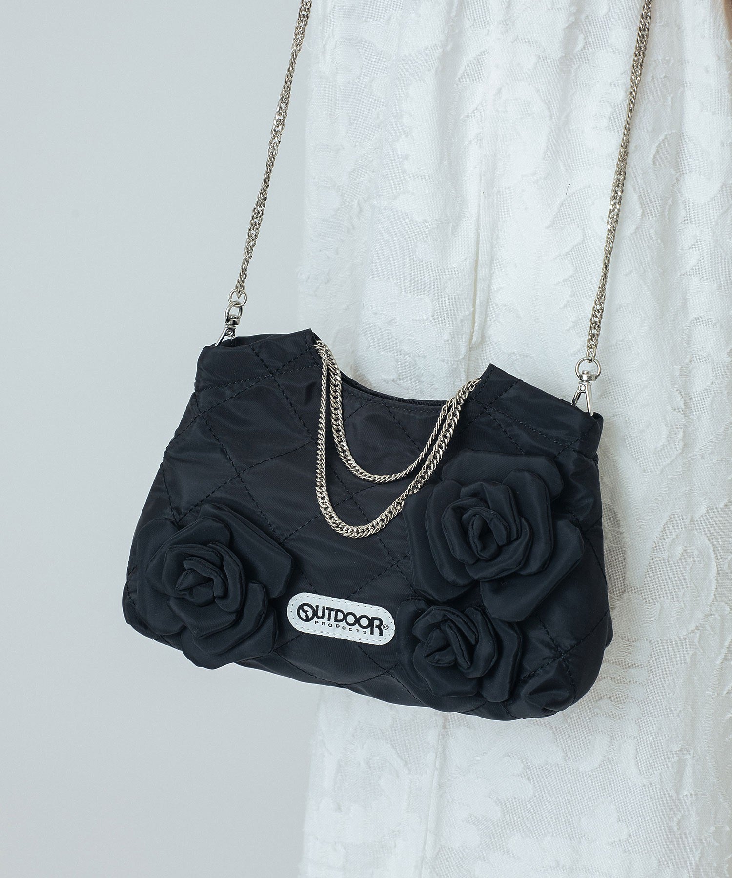 【ROSE BUD別注】OUTDOOR/FLOWER QUILTING MINI BAG