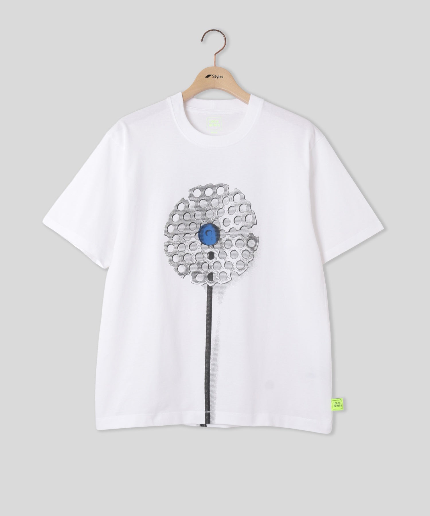 LOOSEJOINTS/ルーズジョインツ/BLOOM ETERNAL S/S TEE LF26JS004DE WHT