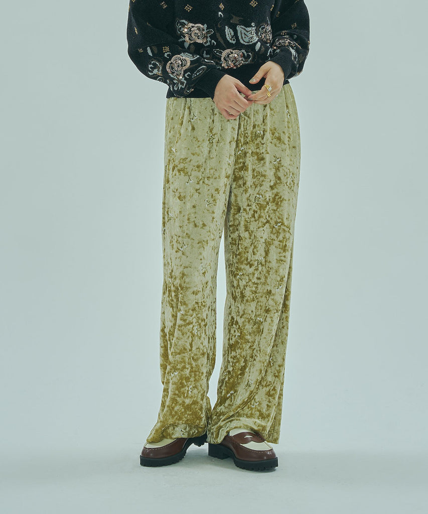 EMBROIDERY VELOUR PANTS – calif（カリフ）公式サイト