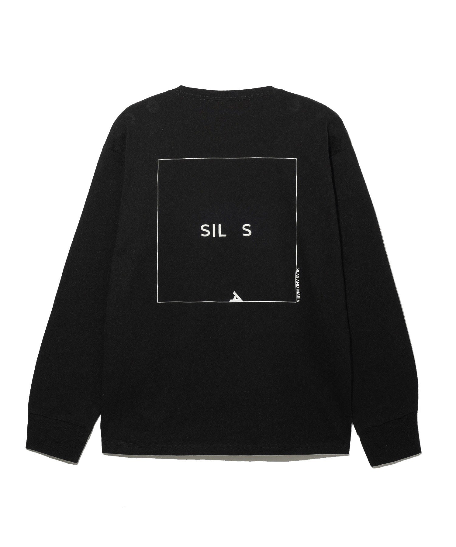 SQUARE AND LOGO PRINT L/S TEE