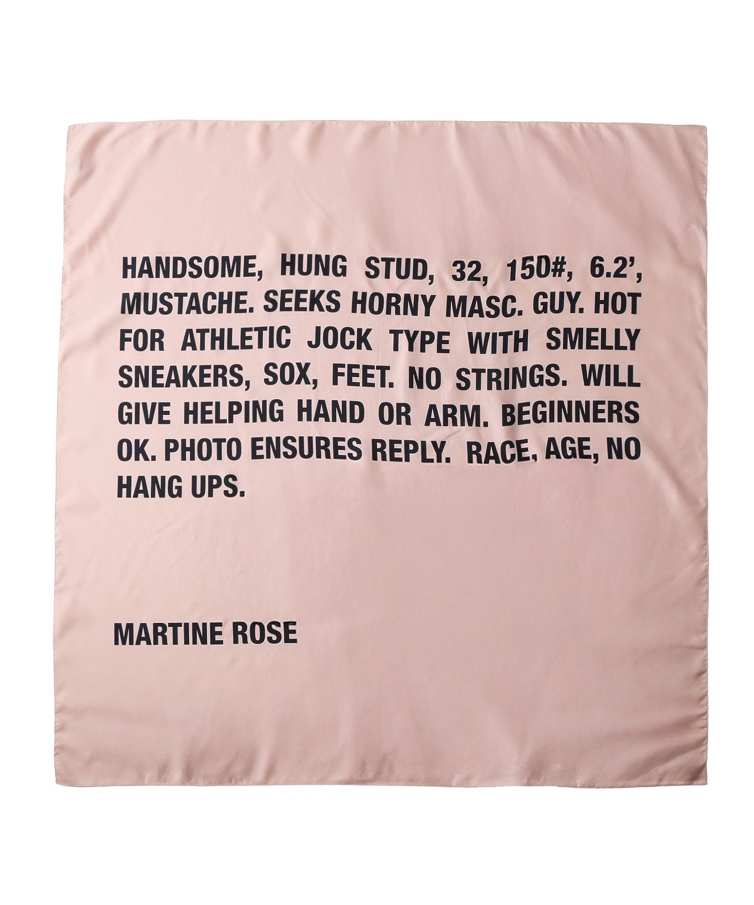 MARTINE ROSE/マーティン ローズ/CLASSIFIED SCARF 1230WF08