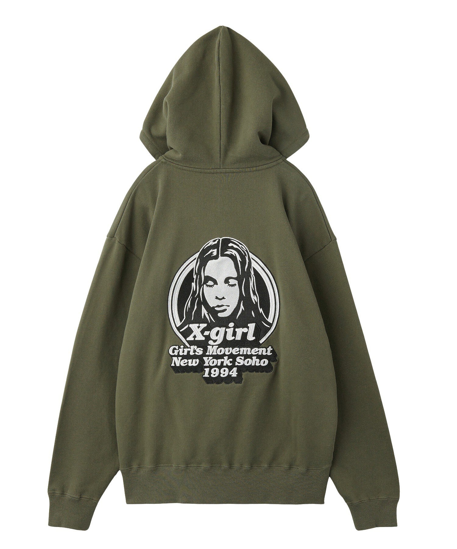 MESSAGE AND FACE ZIP UP SWEAT HOODIE