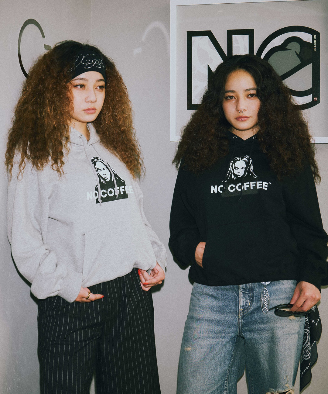 X-girl x NO COFFEE SWEAT HOODIE