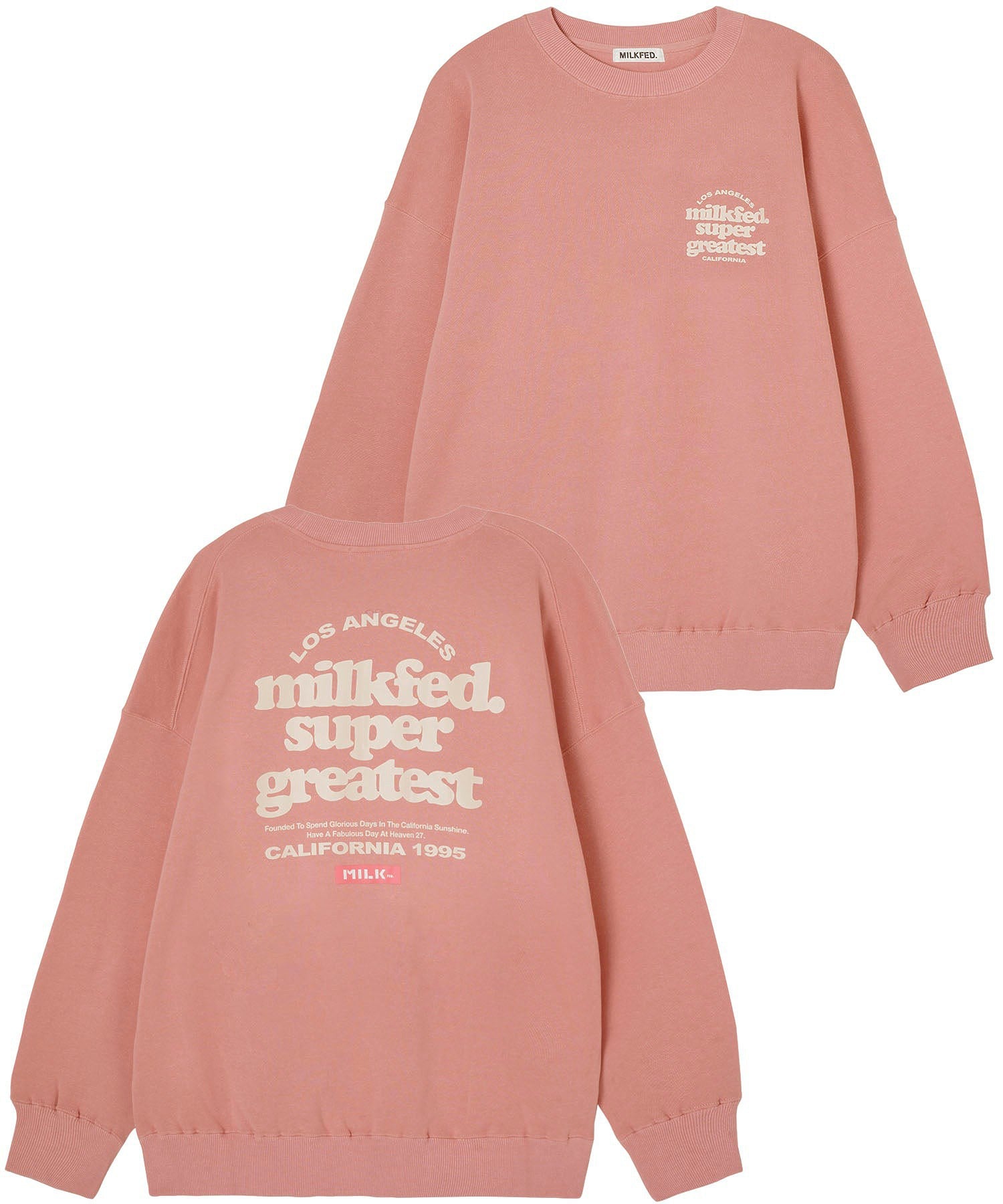 COOPER MESSAGE BIG SWEAT TOP MILKFED.