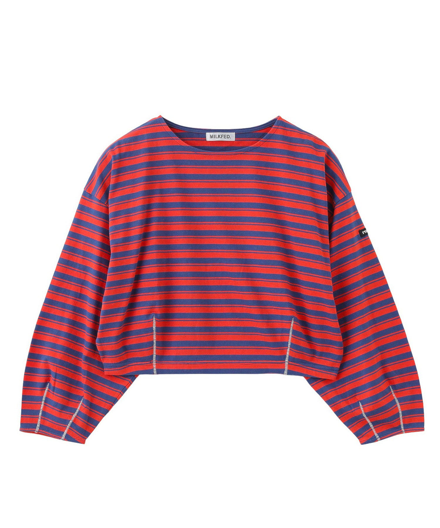 TUCK STRIPE L/S TOP