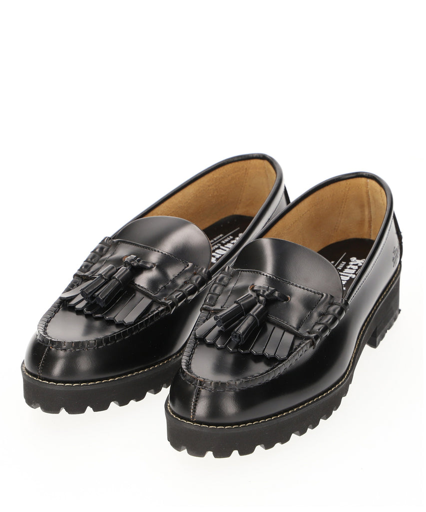 The Kenford fine shoes/TANK SOLE QUILT TASSEL LOAFERS