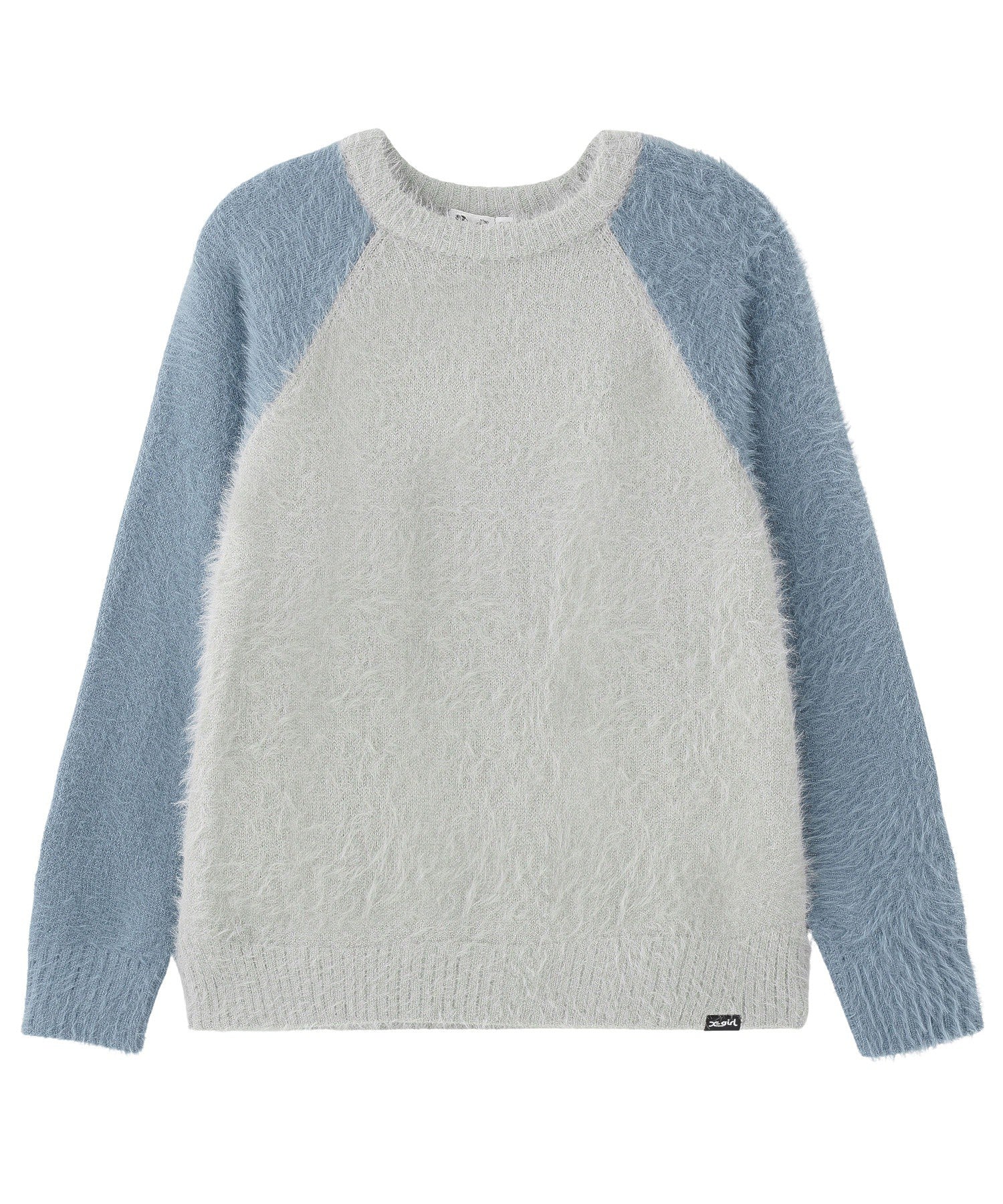 SHAGGY KNIT RAGLAN SLEEVE TOP