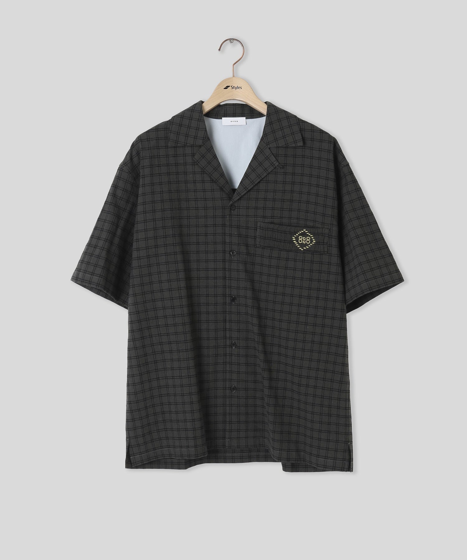 8ON8/エイトオンエイト/Smocked Cuban Shirt N2CCG210688