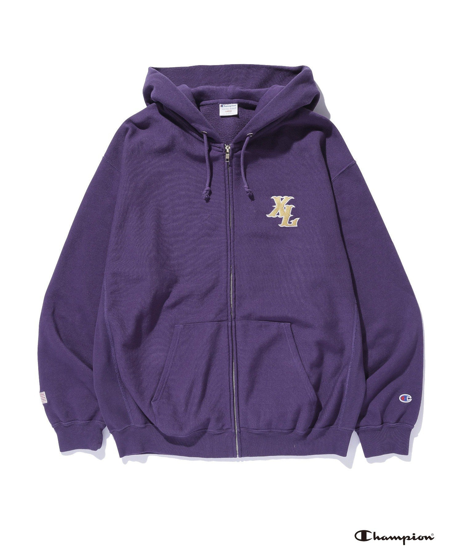 XLARGE×Champion ZIP UP HOODED SWEATSHIRT