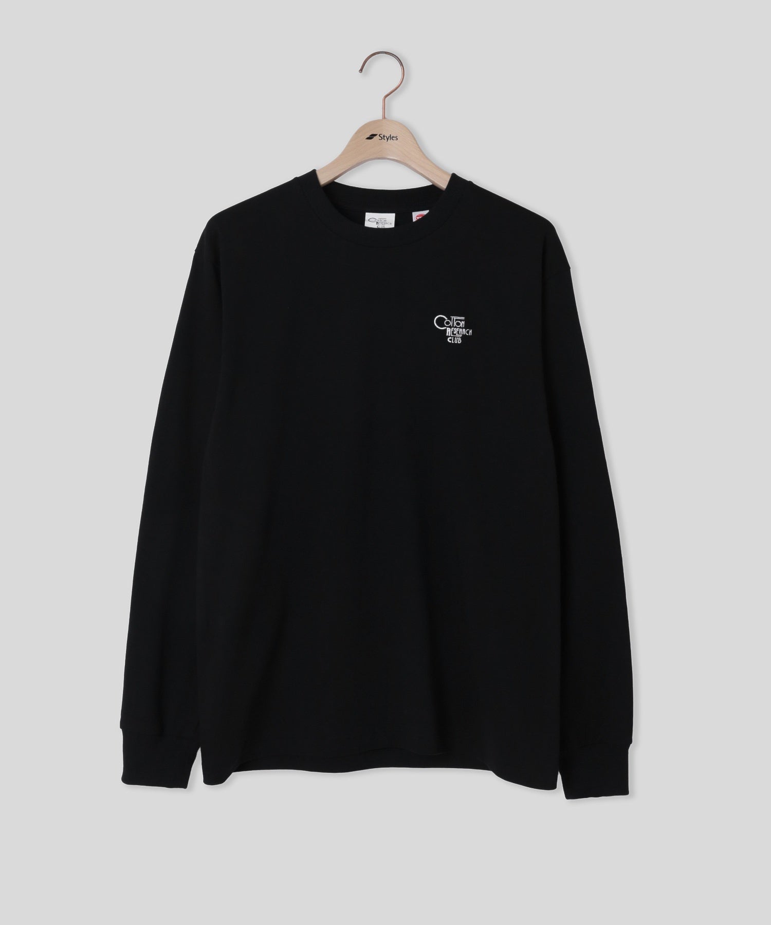 【別注】Styles CRC/コットンリサーチクラブ/EX L/S T-SHIRT JPC-003 BLK