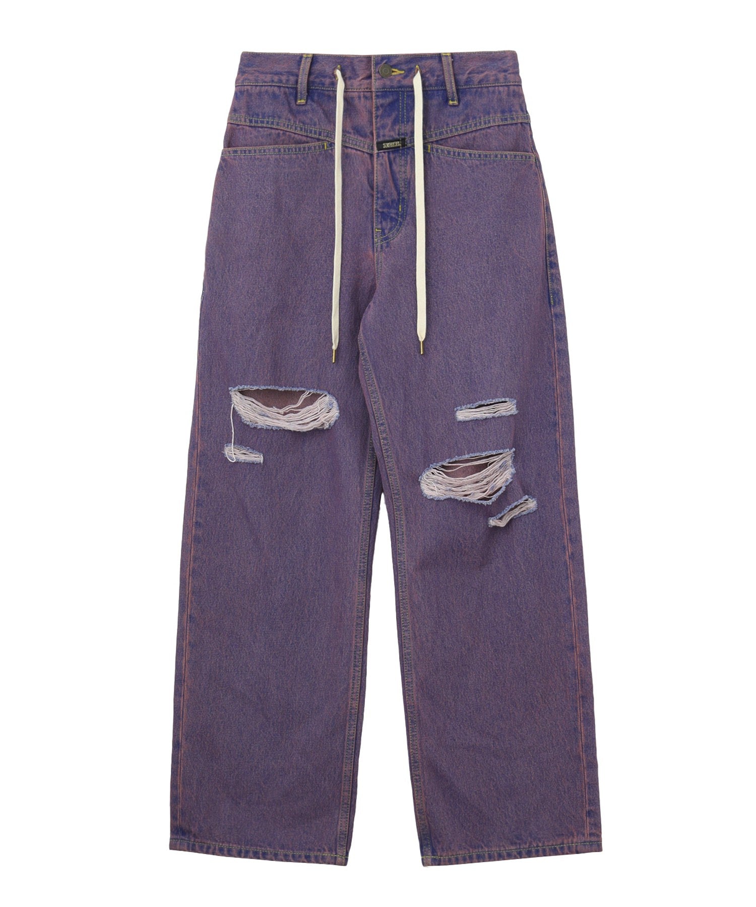 DRAWSTRING DENIM PANTS