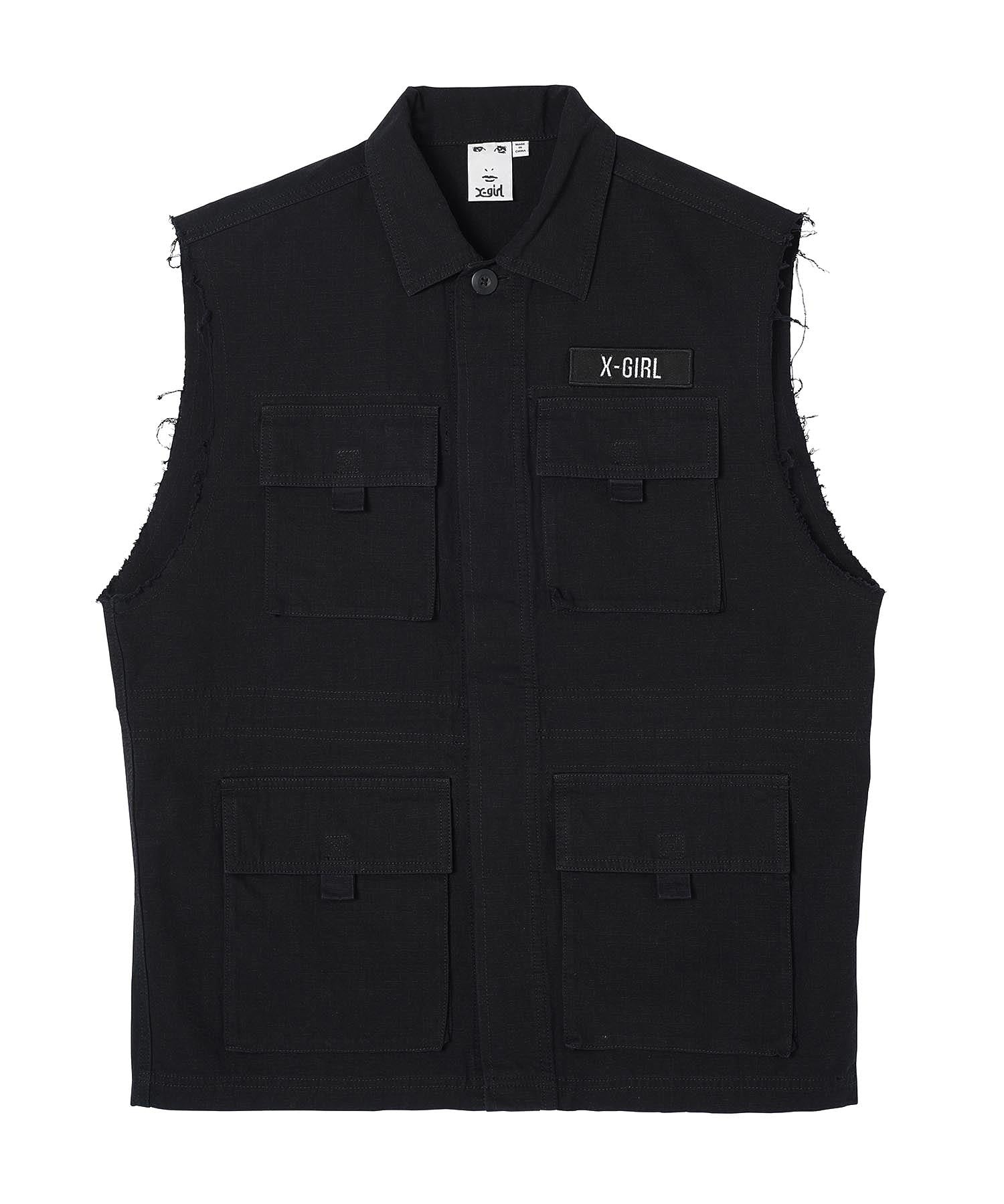 MILITARY SLEEVELESS SHIRT X-girl