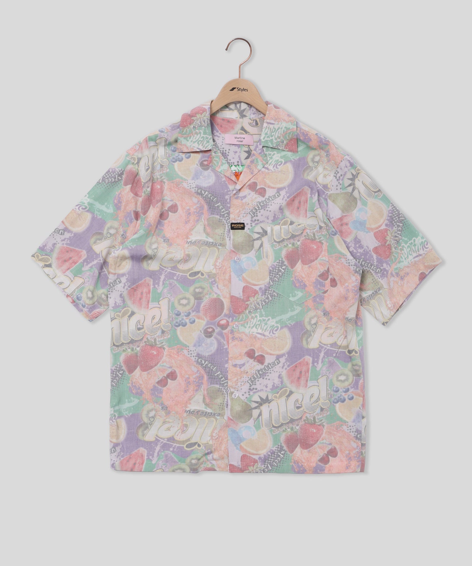 MARTINE ROSE/マーティン ローズ/BOXY S/S SHIRT 404WS24809