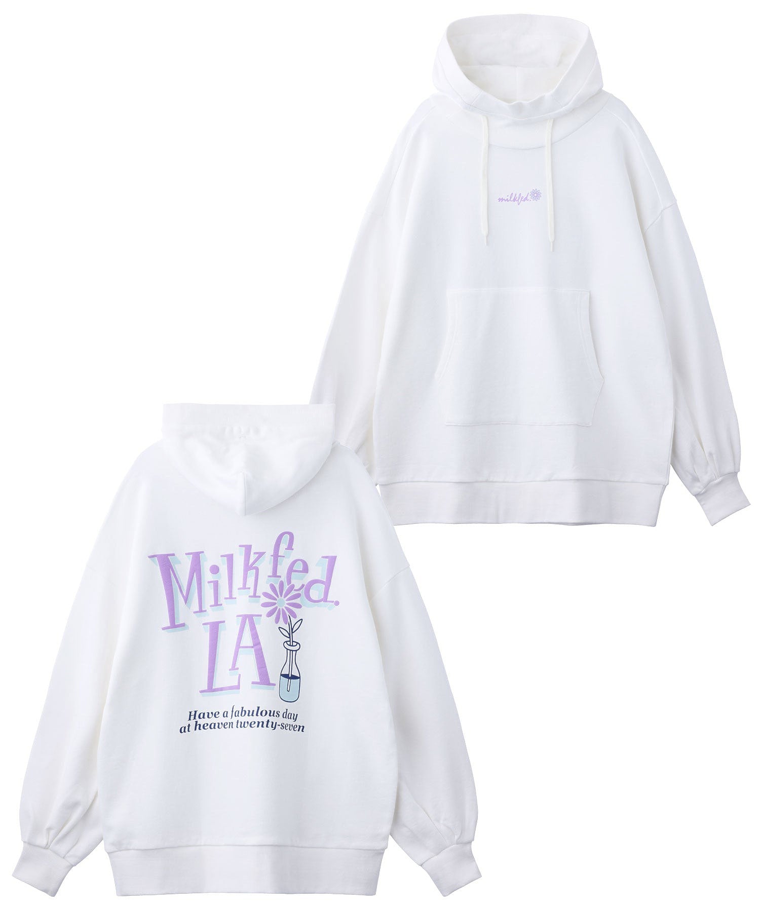 HIGH NECK BIG SWEAT HOODIE MILKFED.