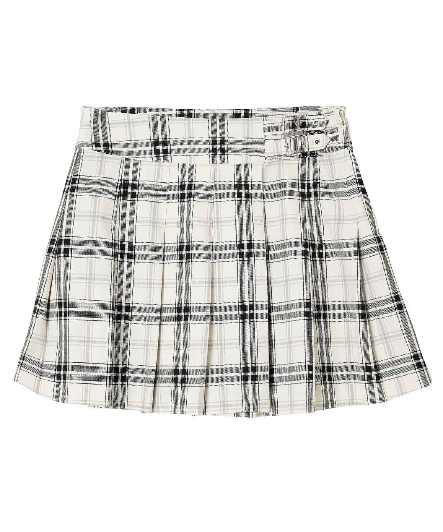 PLAID PLEATED MINI SKIRT X-girl