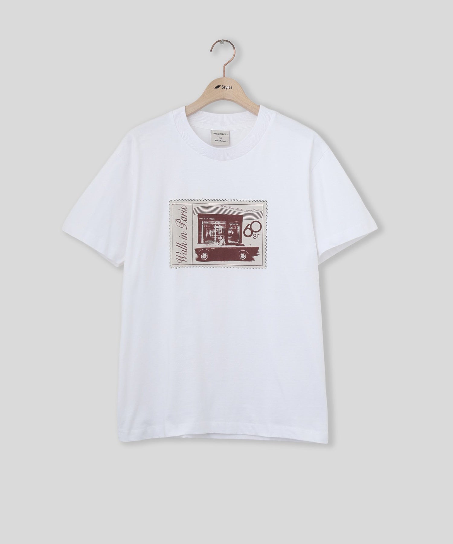 WALK IN PARIS/ウォーキンパリス/Walk in Paris stamp t-shirt