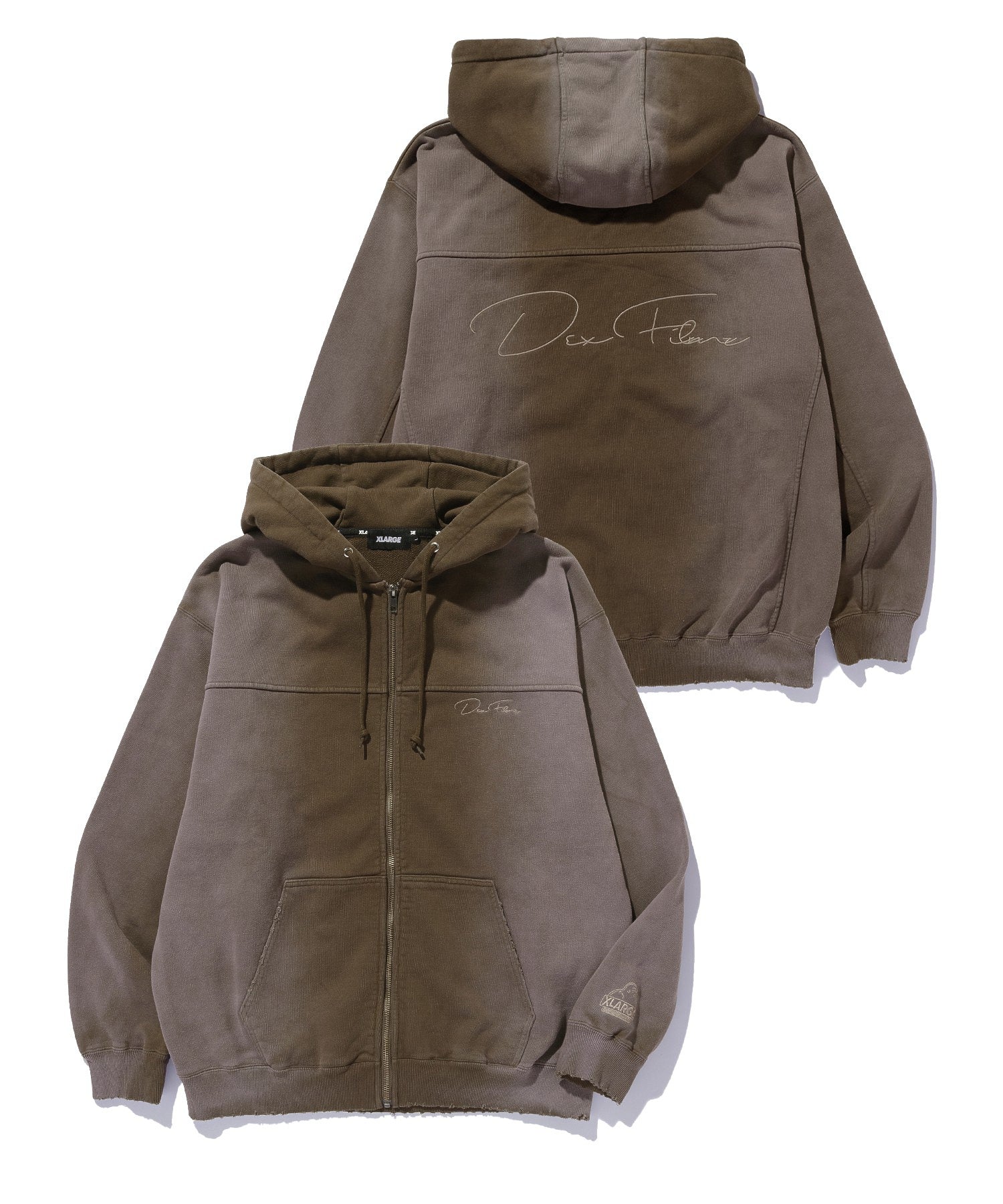 XLARGE×DexFilmz ZIP UP HOODED SWEATSHIRT
