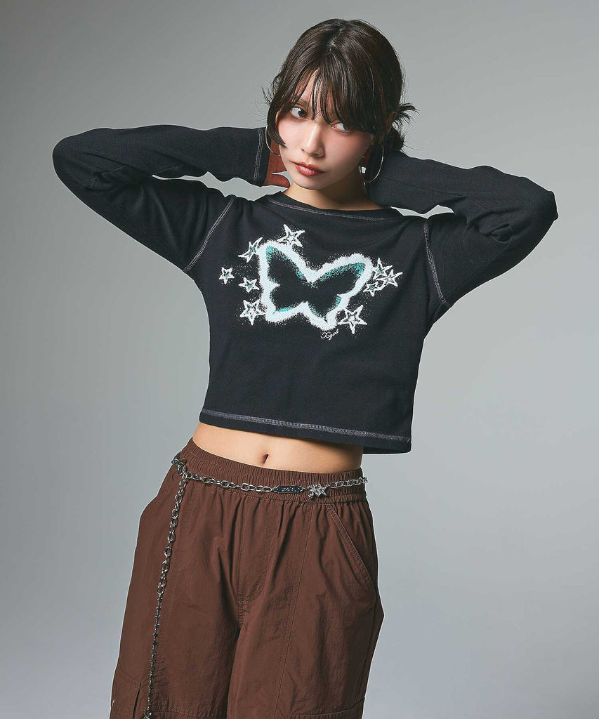 BABYL SHALL I TURN YOU TEE【Lサイズ】 BABYL SHALL I TURN YOU TEE【Lサイズ】 Old Frontier Baby Tee