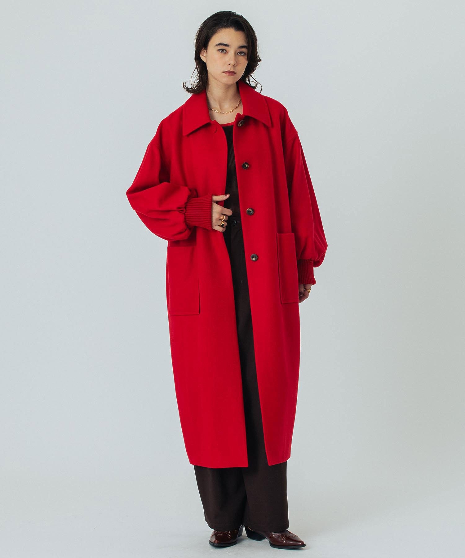 mici/VOLUME SLEEVE COAT