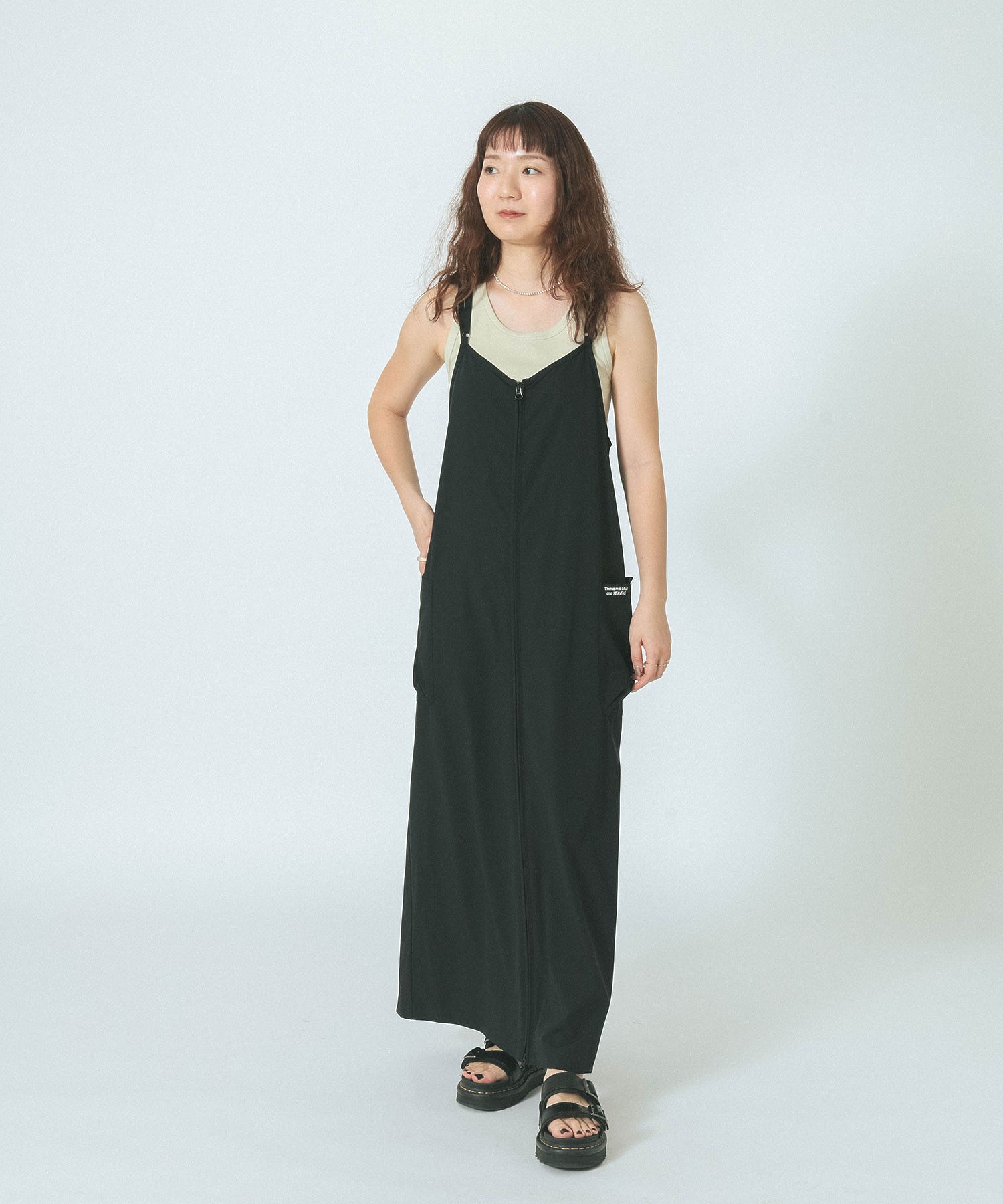 THOUSAND MILExGENE HEAVENS/BACK CROSS NALLOW STRAP DRESS