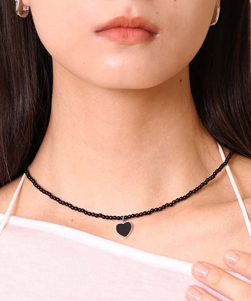 K18 黒ビーズ 多層ネックレス 052e33fcd2c60f867e4894a838e4ac