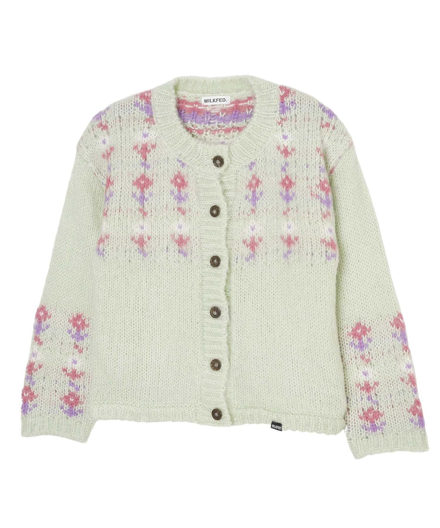 FLOWER KNIT CARDIGAN MILKFED.