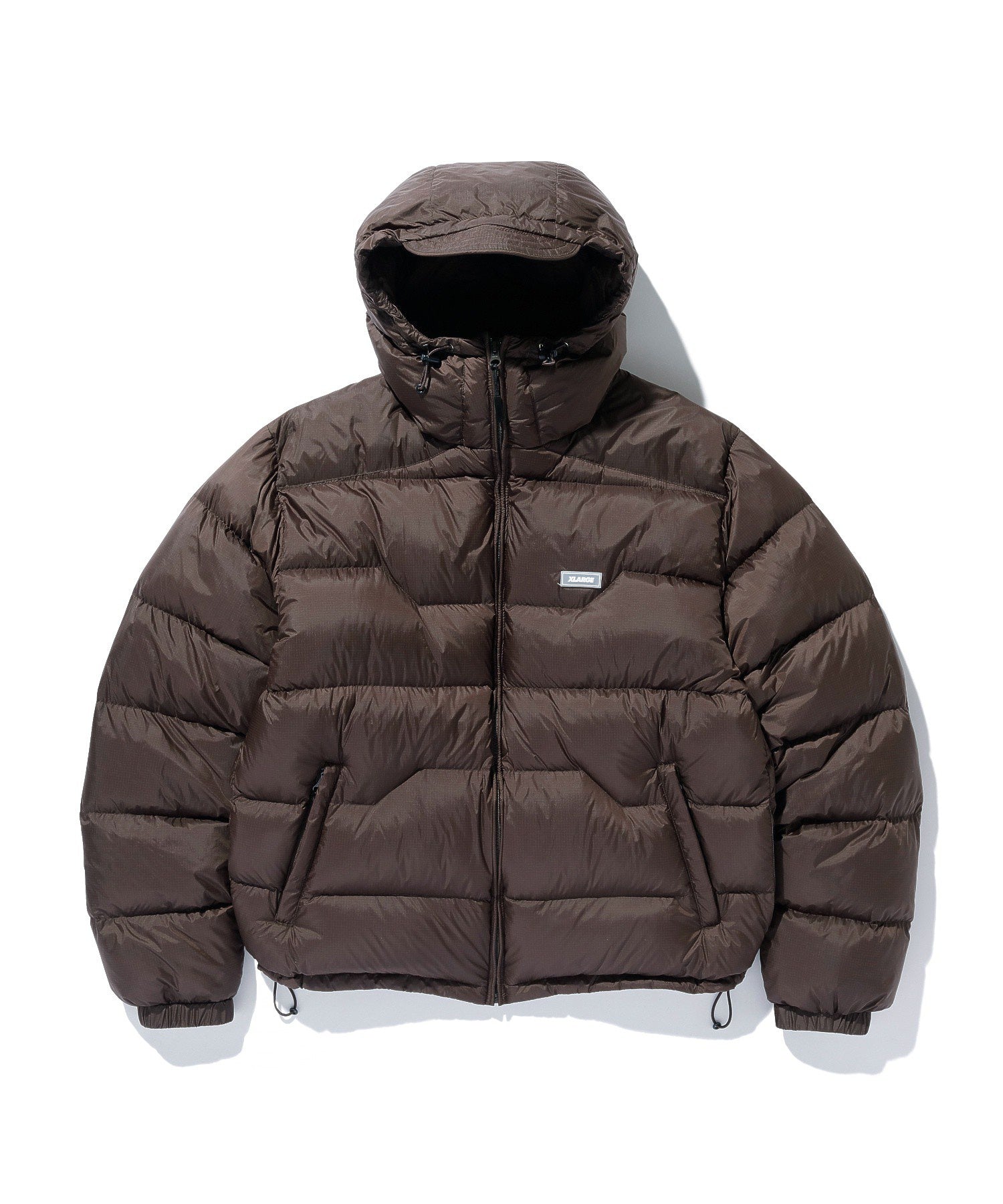RIPSTOP HOODED DOWN JACKET
