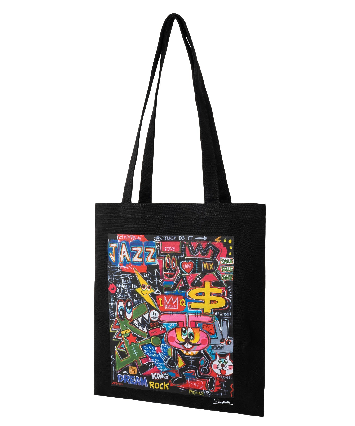 TETSUJI AOYAMA FREE JAZZ TOTE BAG calif-ART