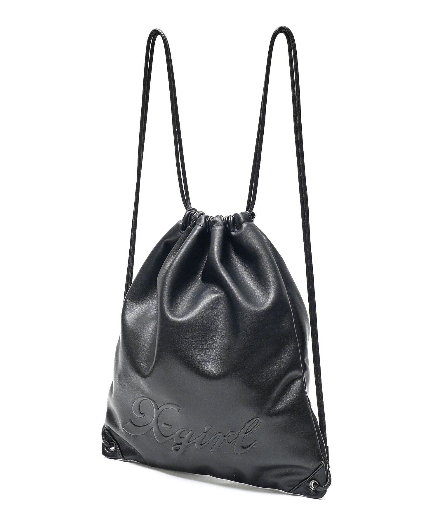 FAUX LEATHER KNAPSACK