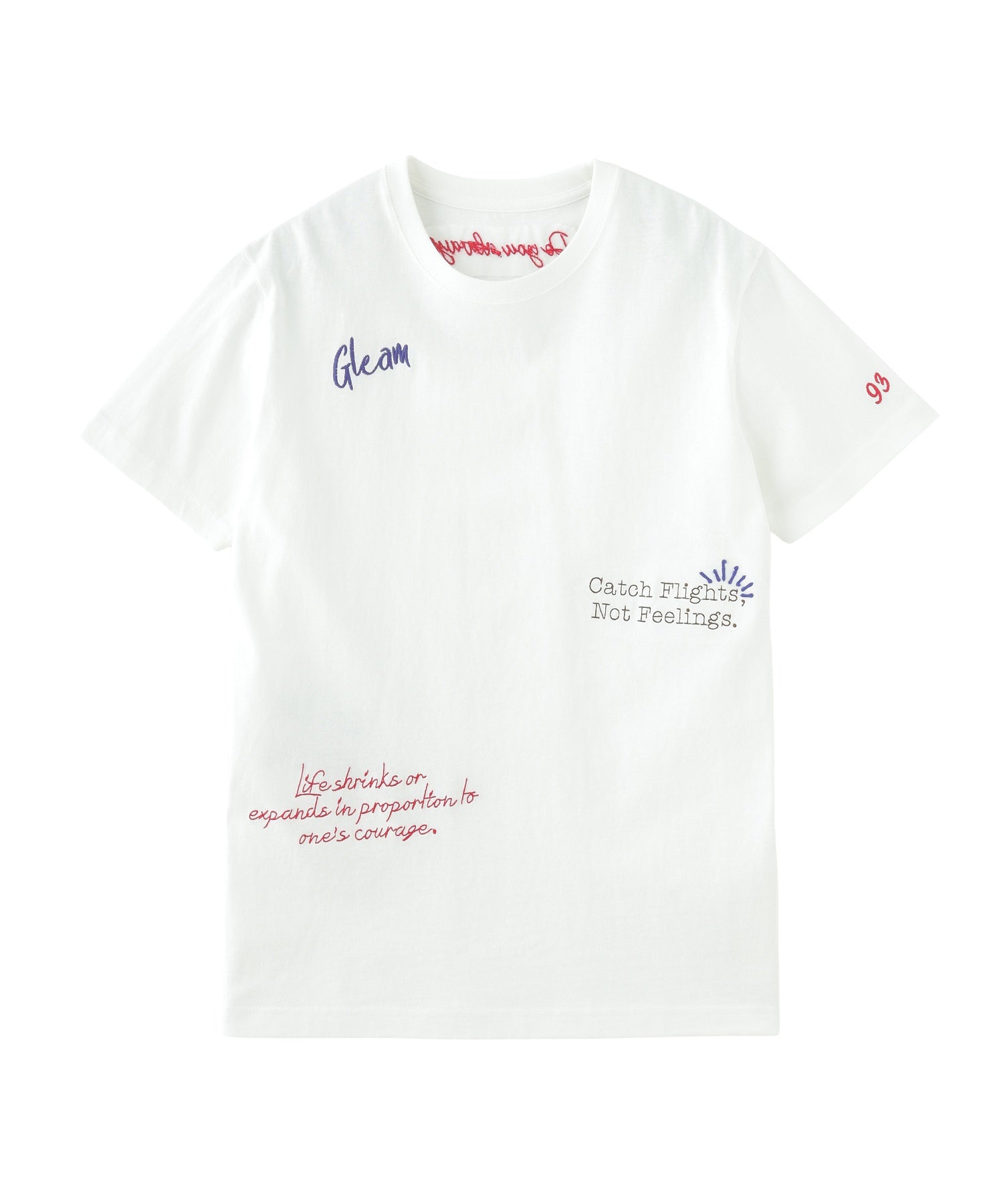 FREEHAND LIKE EMBROIDERY S/S TEE