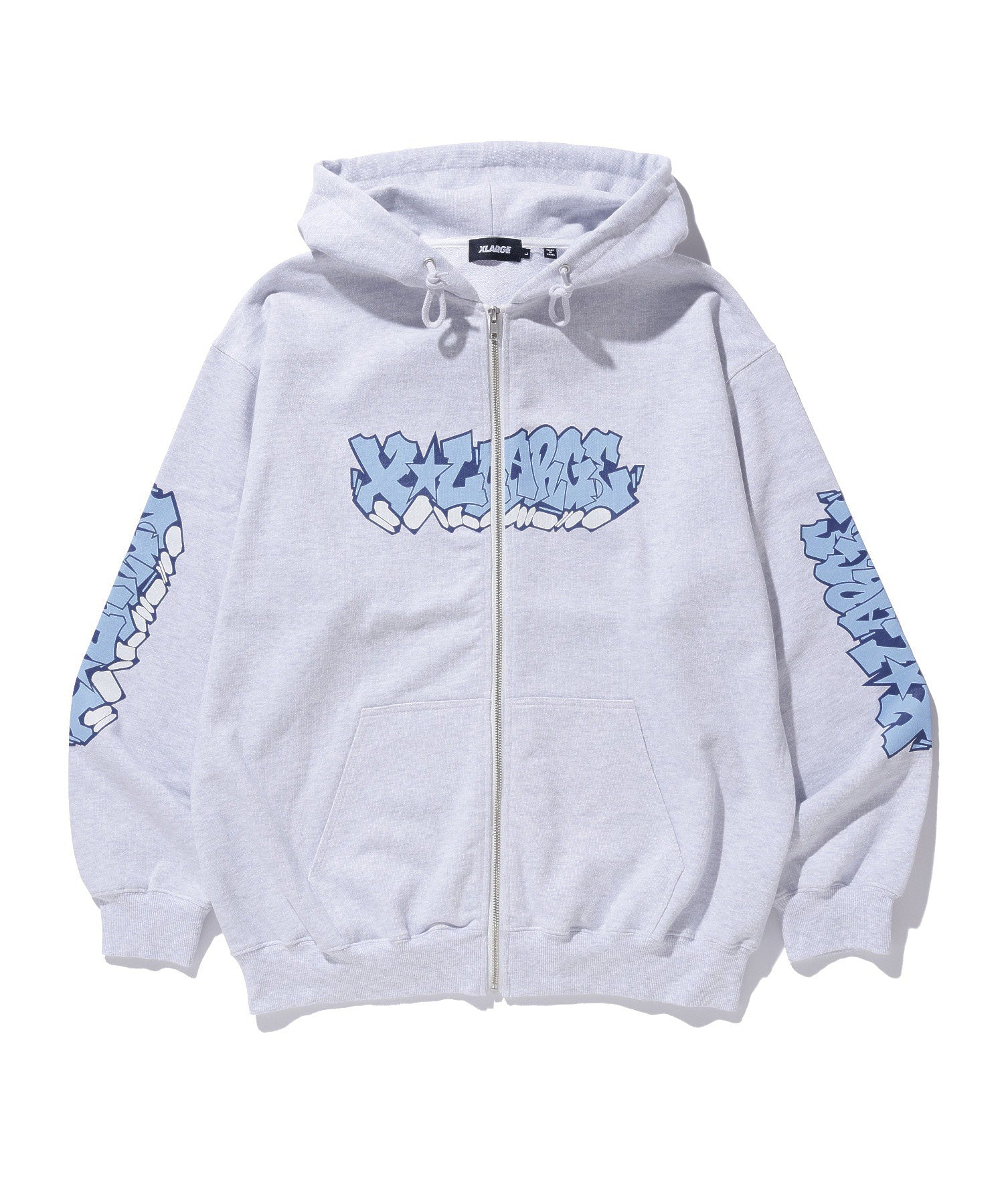 GRAFFITI ZIP UP HOODED SWEATSHIRT