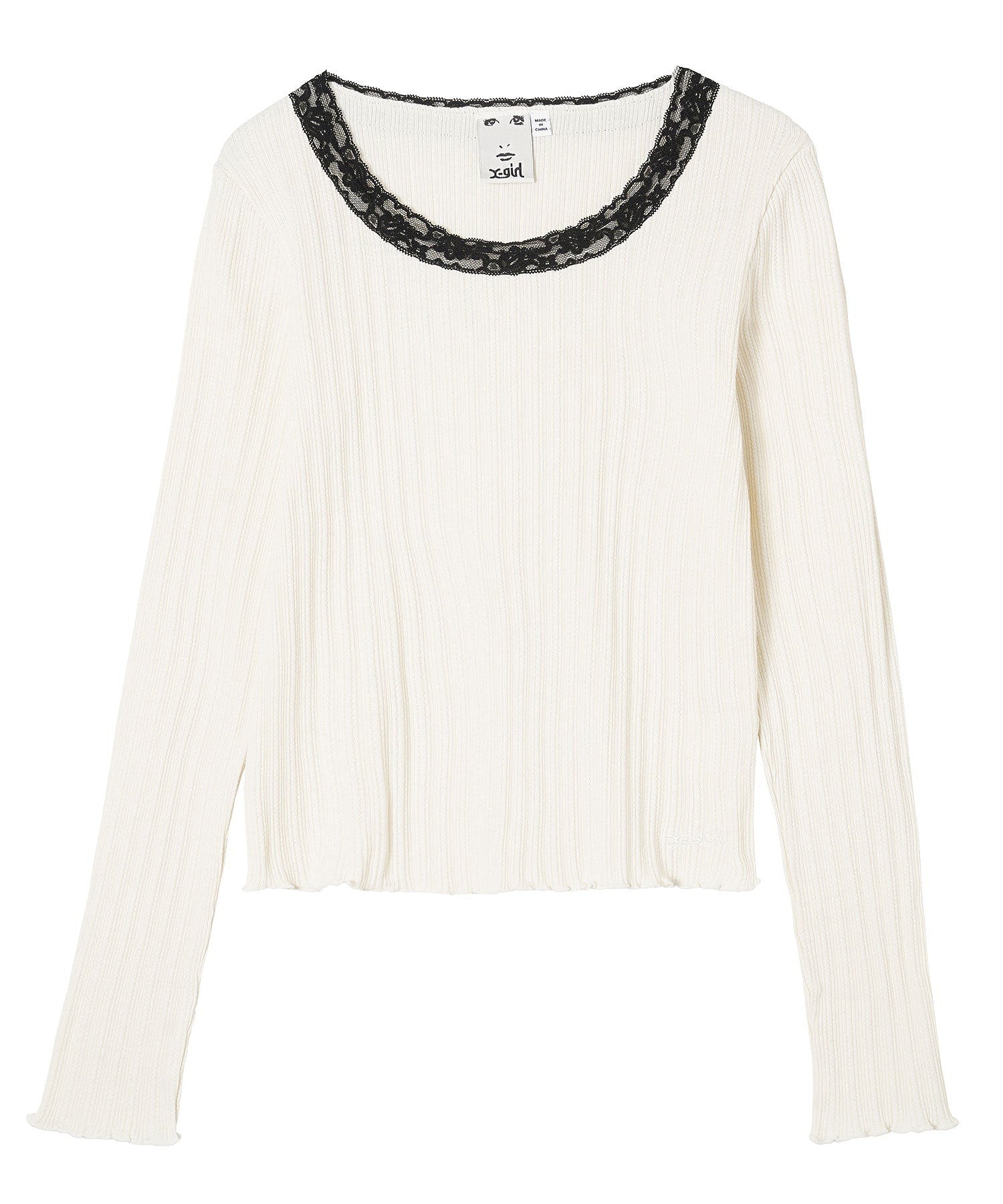 LACE L/S TOP X-girl