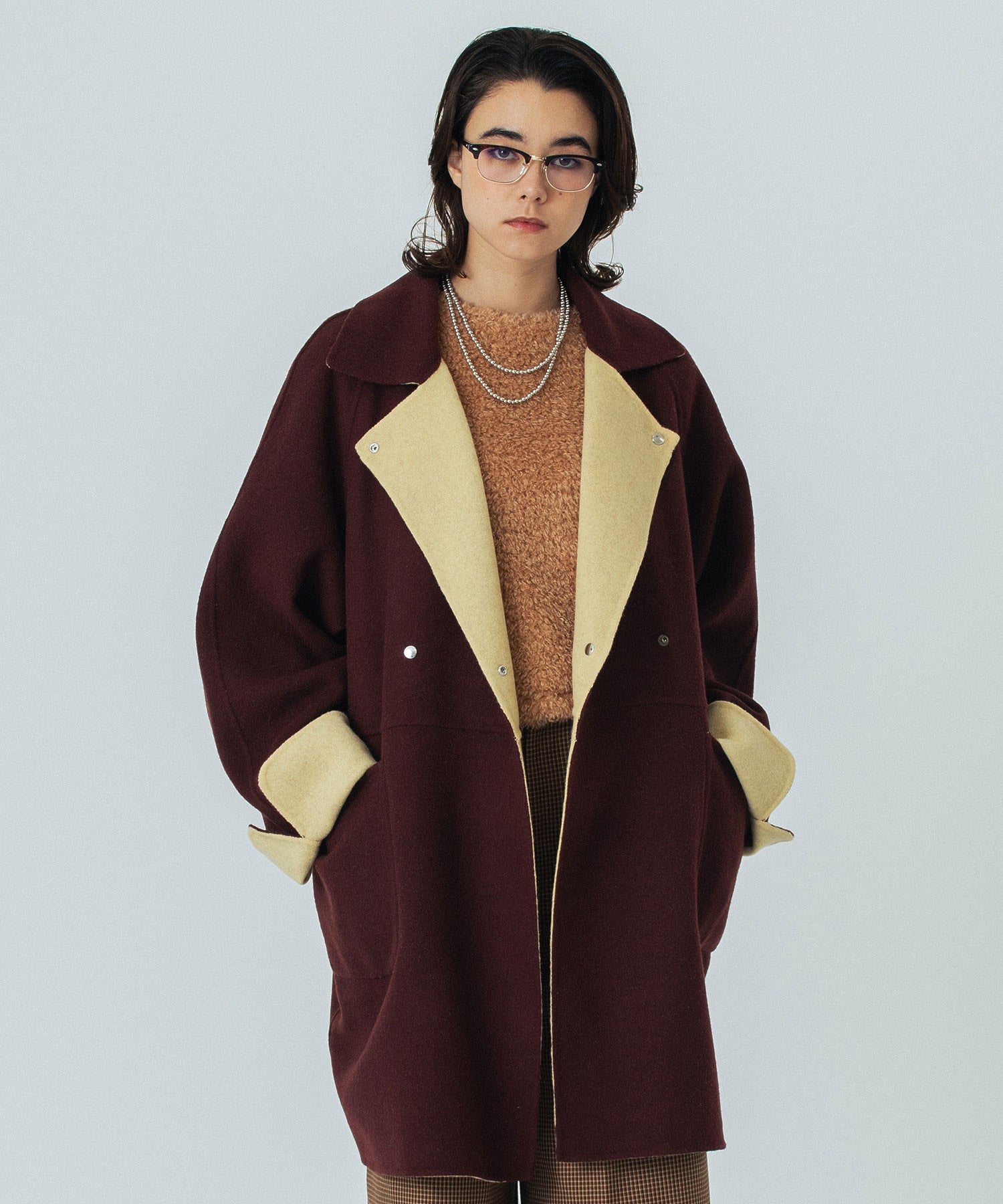 CREOLME/REVERSIBLE MIDDLE COAT