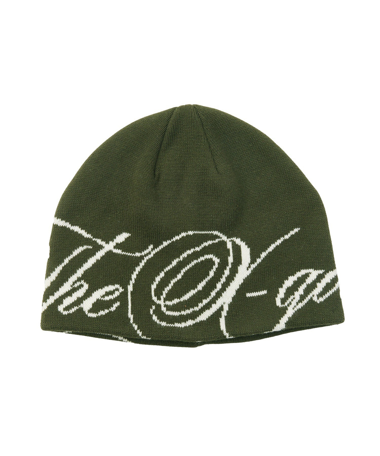 THE X-GIRL SCRIPT LOGO JACQUARD BEANIE