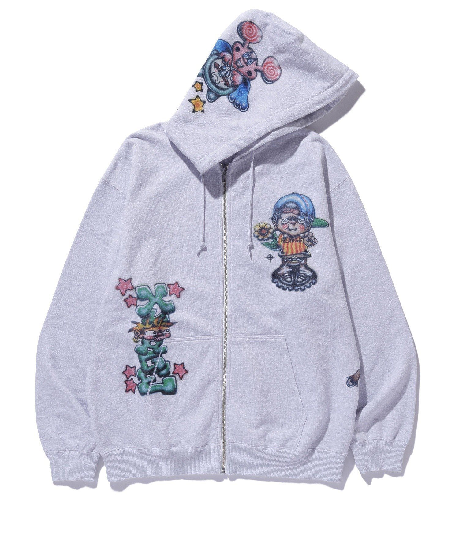 PAINTING ZIP-UP HOODED SWEATSHIRT