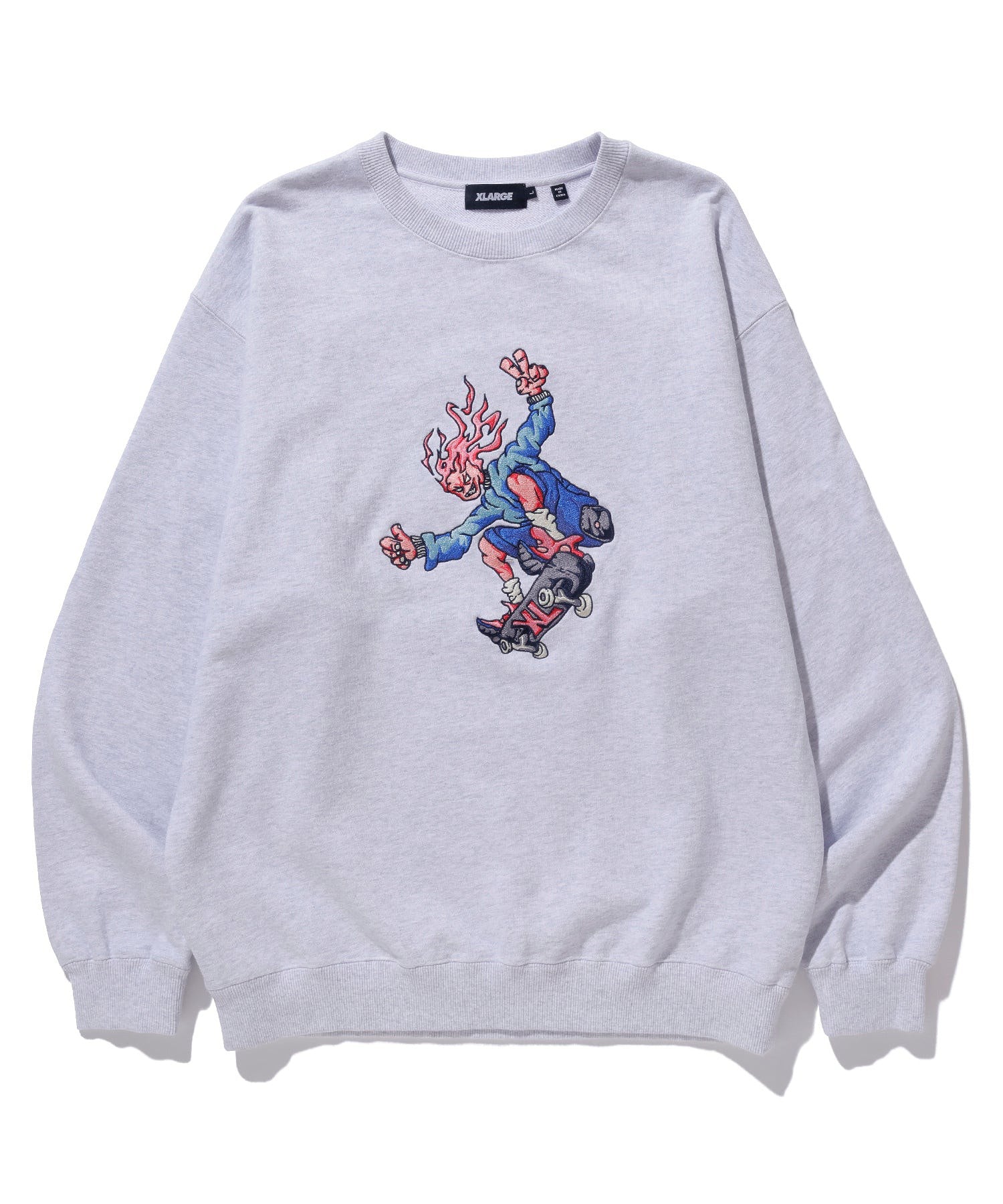 BURNING MONSTER CREWNECK SWEATSHIRT XLARGE