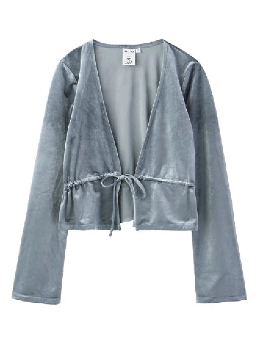 VELOUR CARDIGAN X-girl