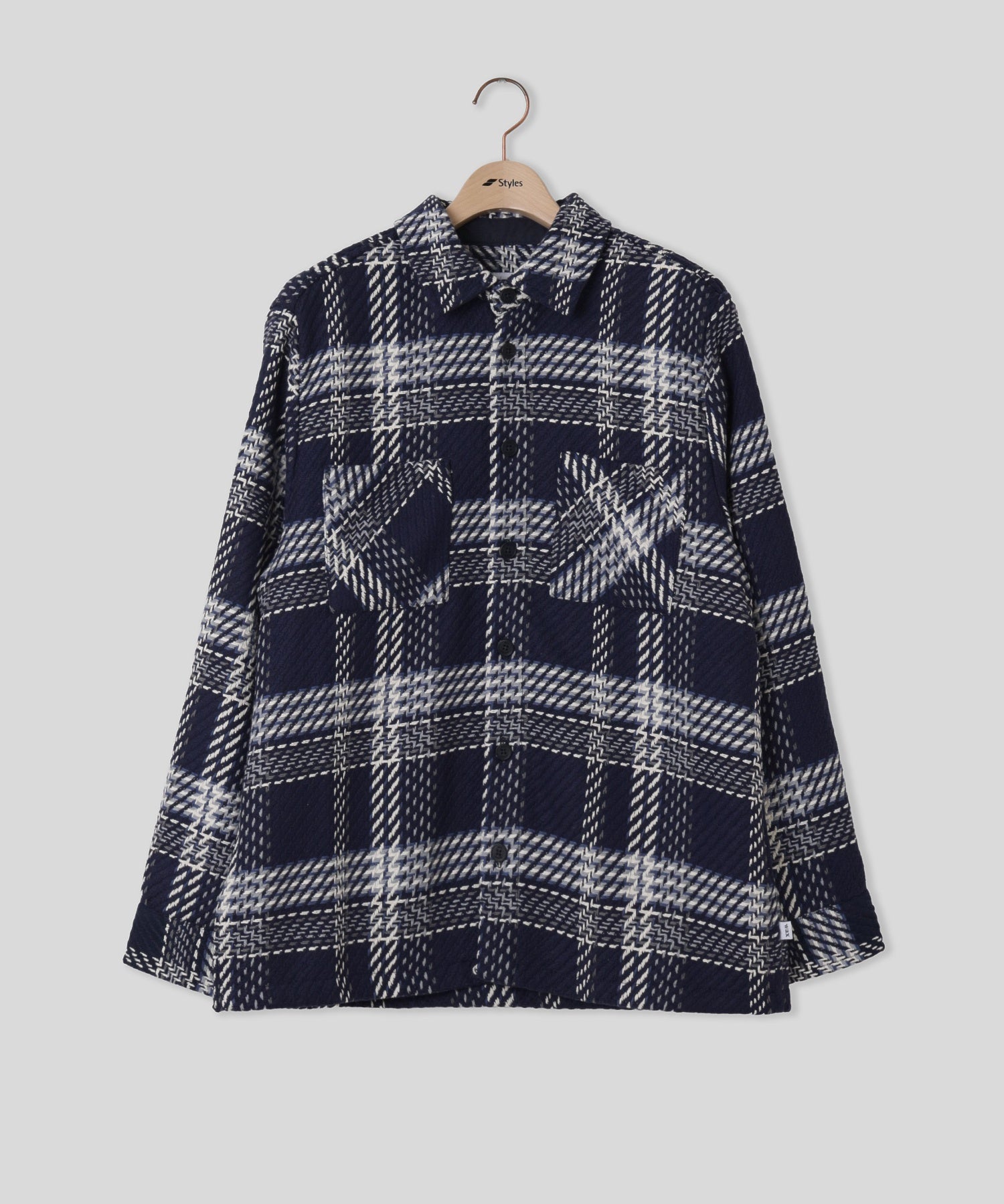 WAX LONDON/ワックスロンドン/WHITING OVERSHIRT AW26-OSH-WHI-CLW-NVE