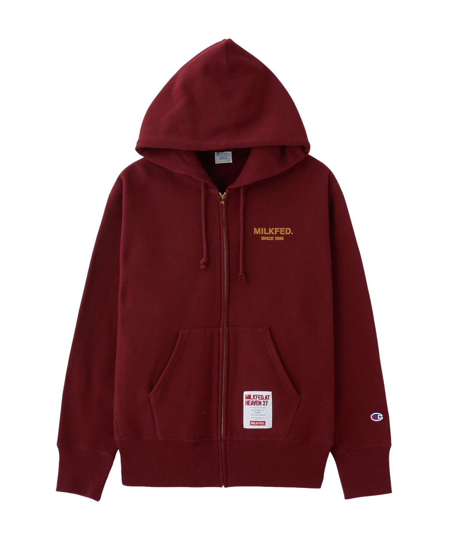 MILKFED. × CHAMPION SWEAT ZIP HOODIE