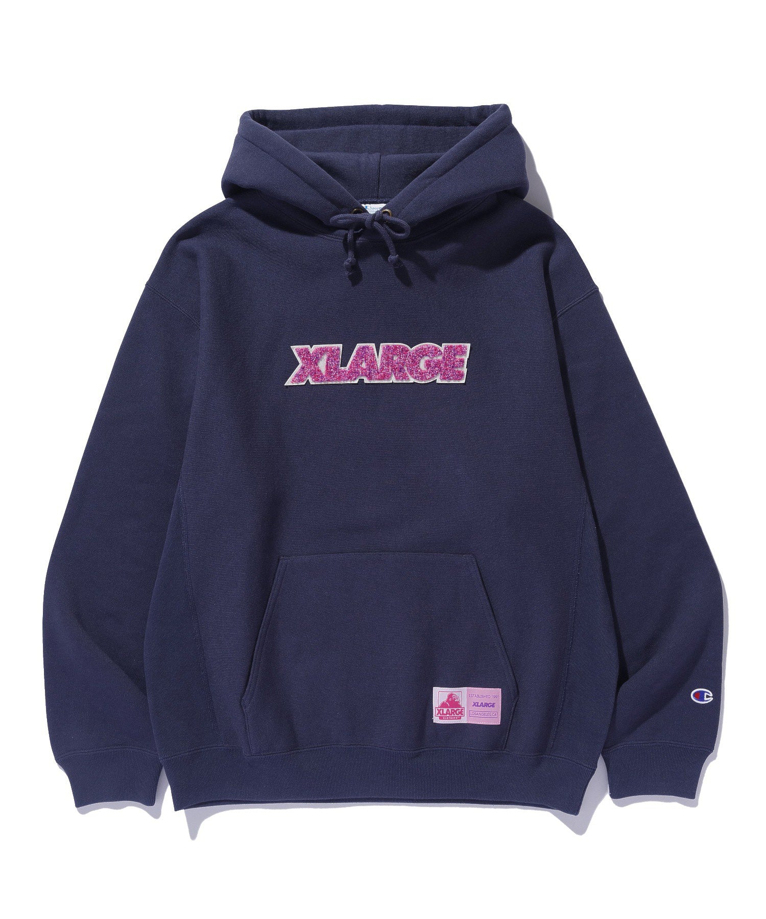 XLARGE×Champion REVERSE WEAVE PULLOVER HOODED SWEAT SHIRT