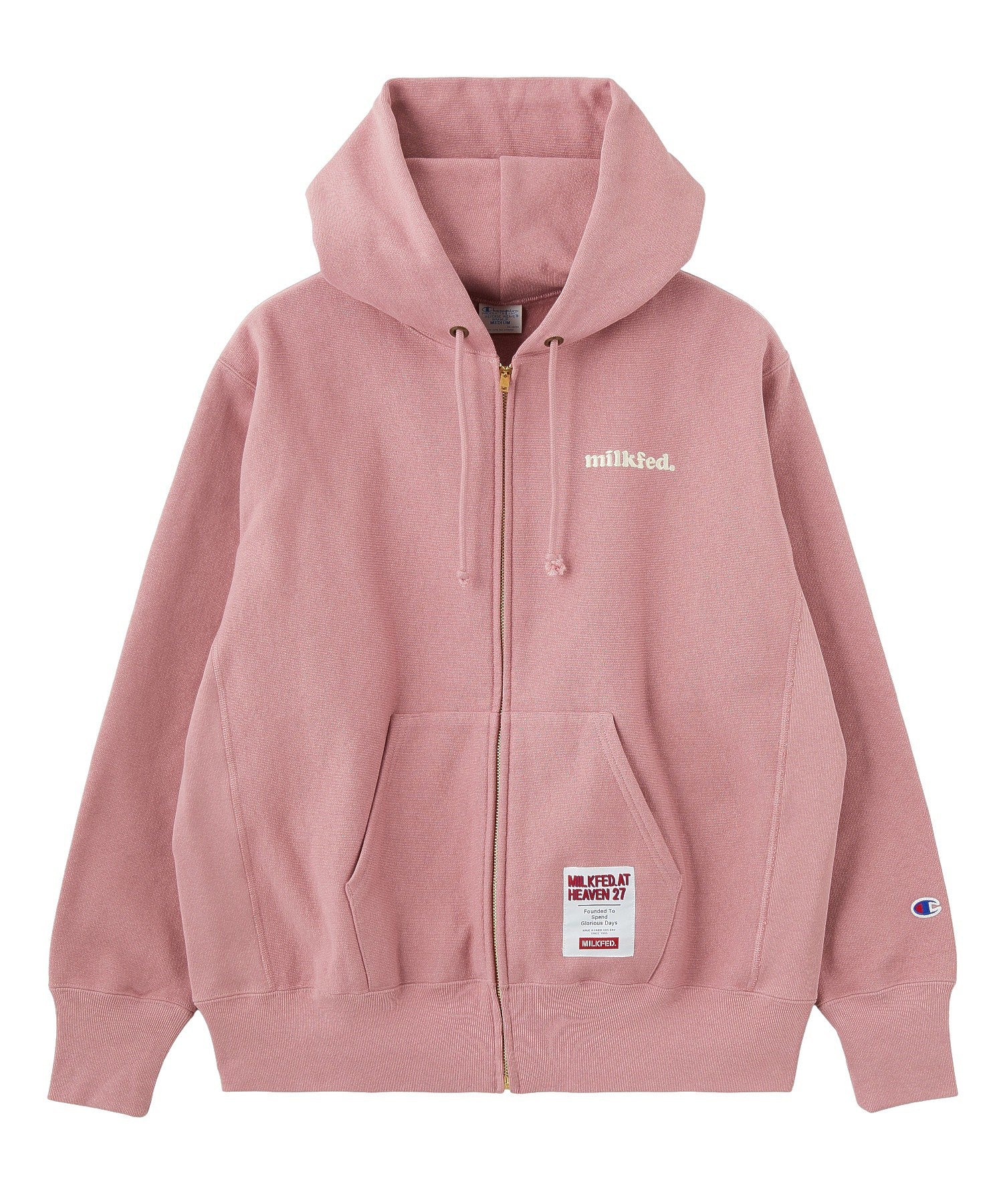 MILKFED.×CHAMPION SWEAT ZIP HOODIE