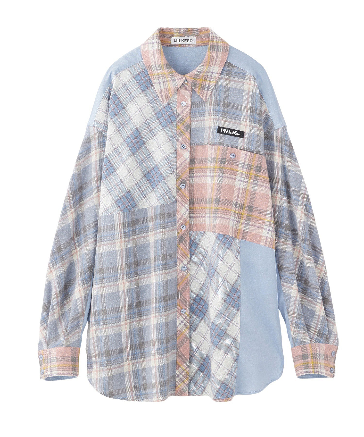 PLAID PATCHWORK SHIRT