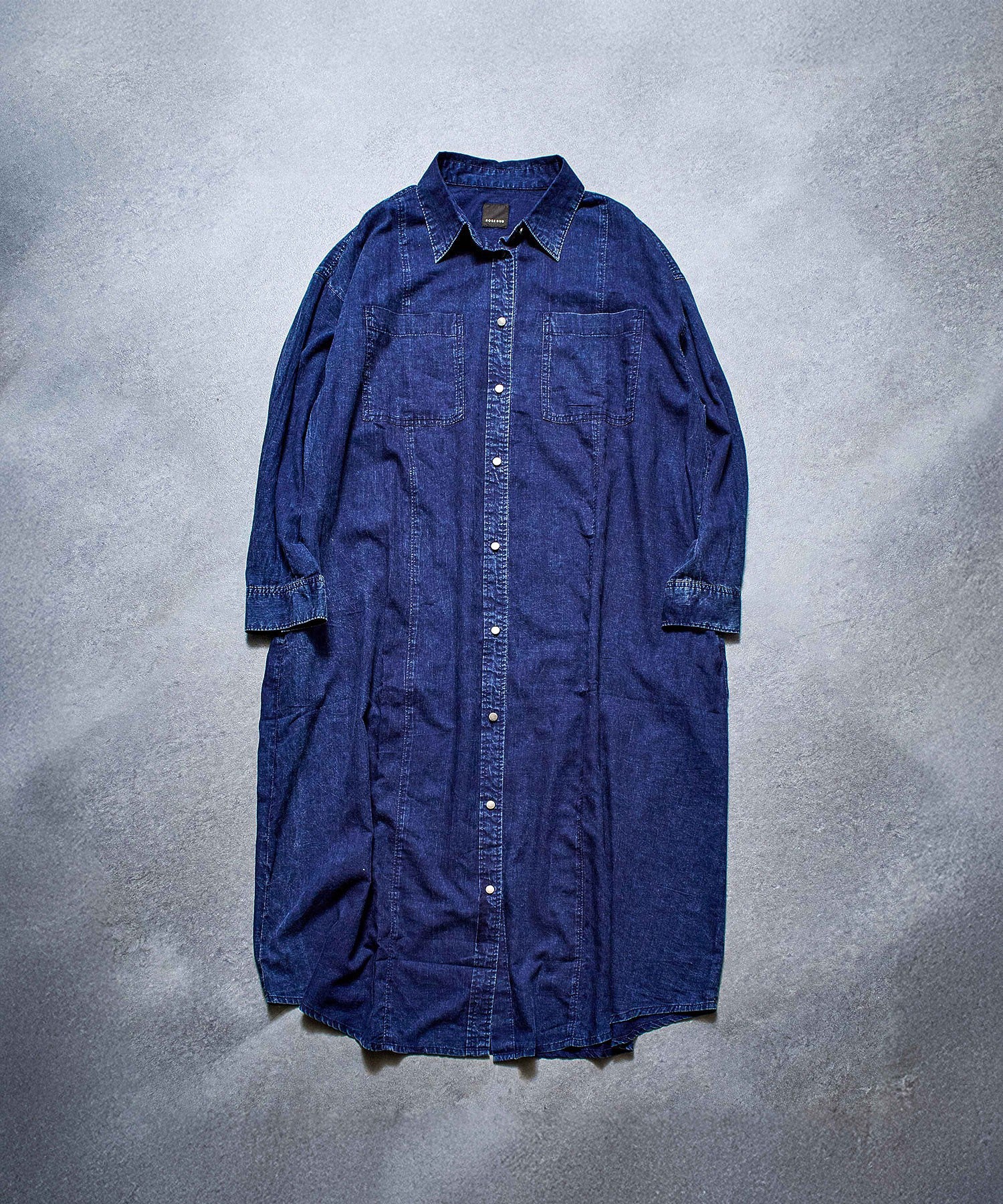【WEB・一部店舗限定】DENIM LIKE SHIRT DRESS