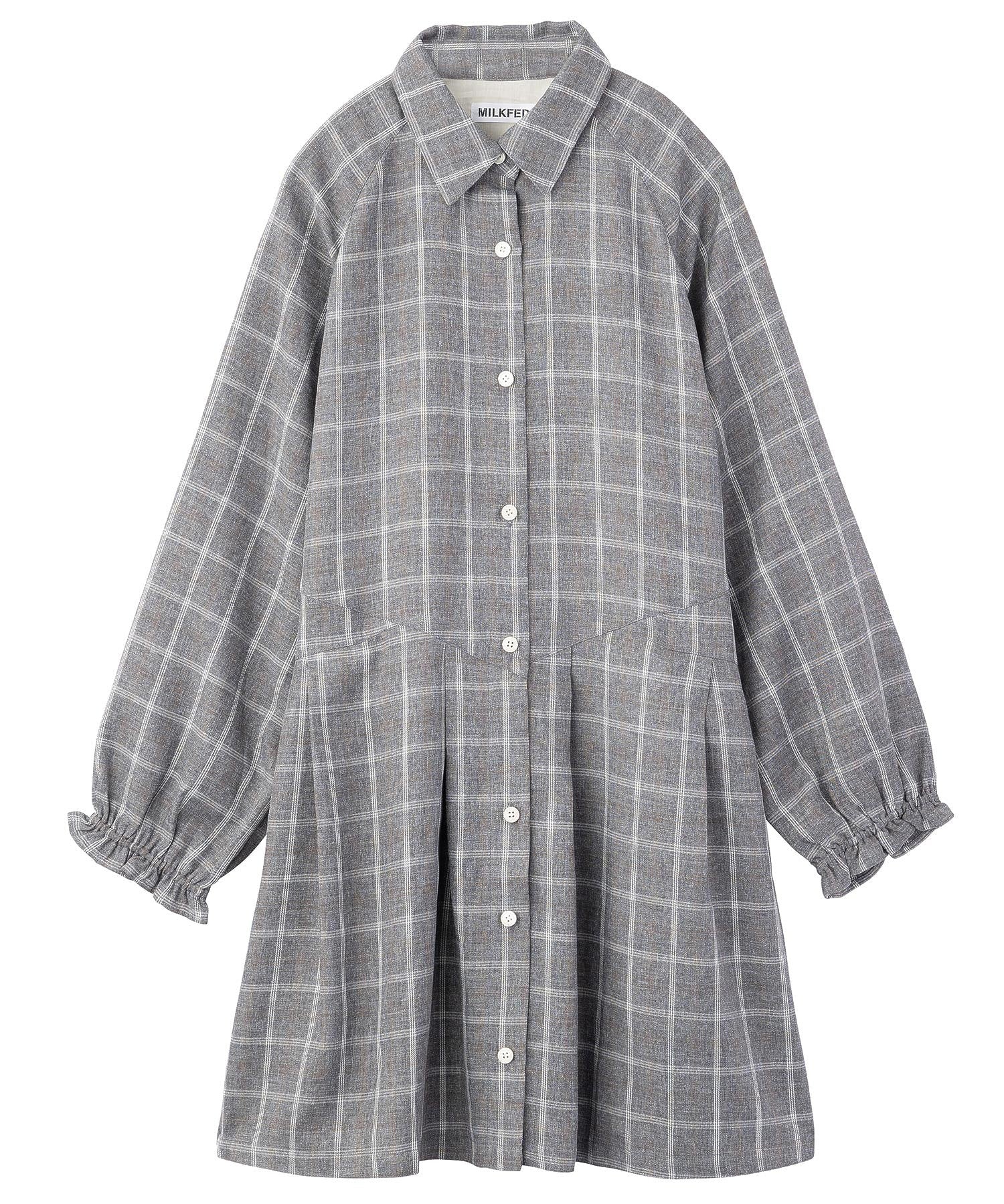 PLAID TUNIC SHIRT MILKFED.