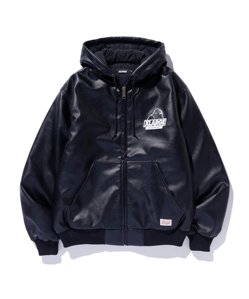 FAUX LEATHER HOODED WORK JACKET – calif（カリフ）公式サイト