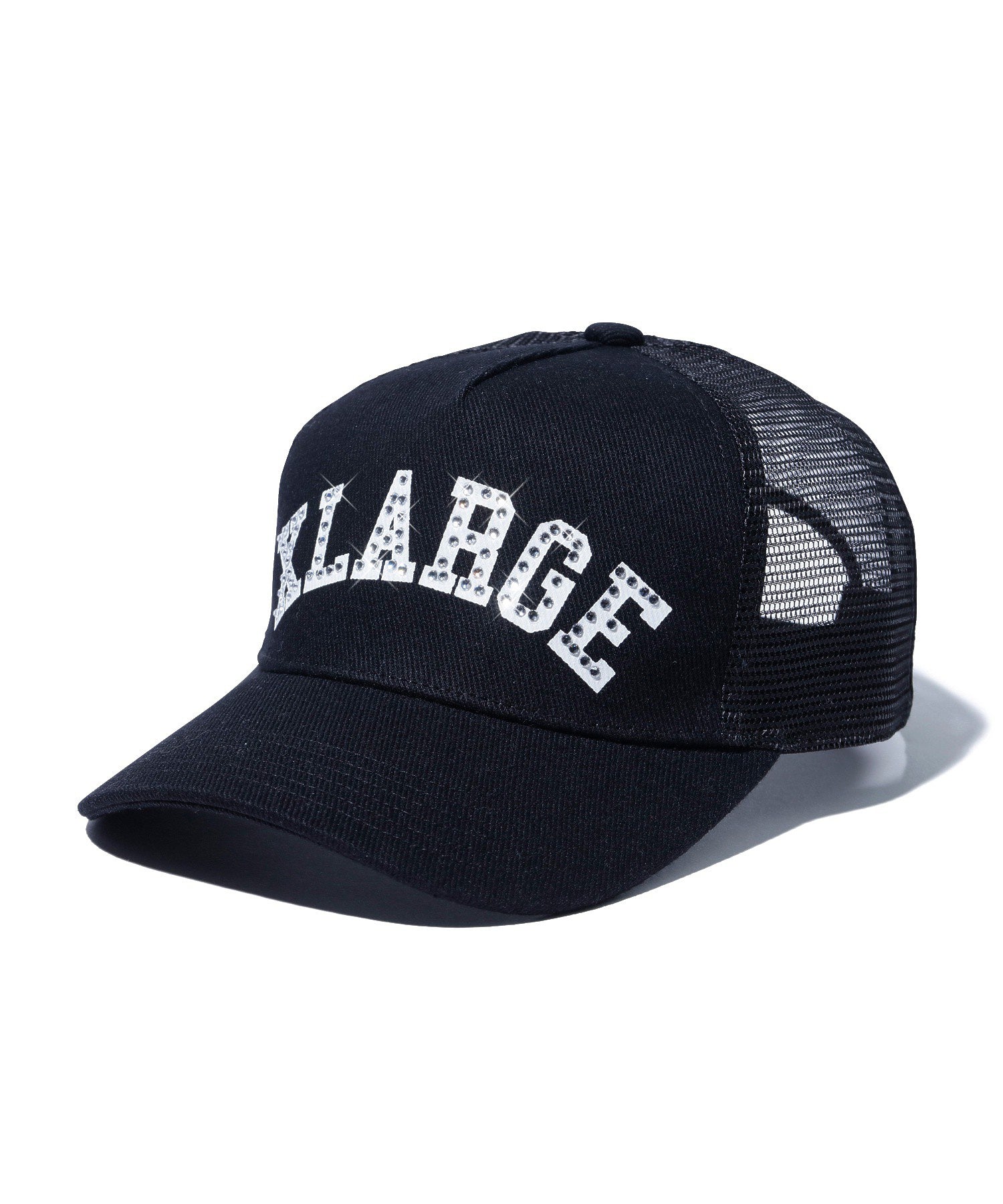 RHINESTONE LOGO MESH CAP