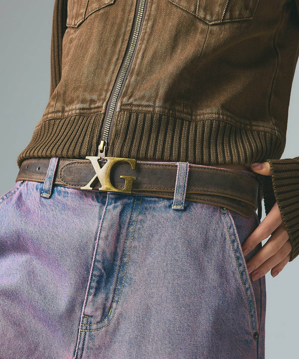 XG EMBLEM CLASP FAUX LEATHER BELT – calif（カリフ）公式サイト