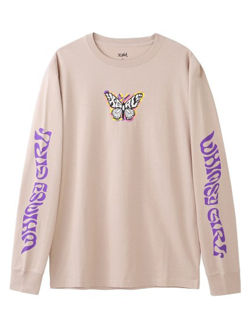 MARBLE BUTTERFLY L/S TEE X-girl